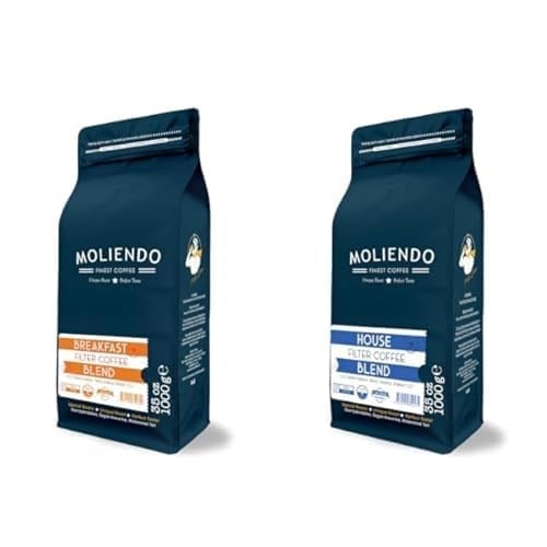 Moliendo Finest Coffee Breakfast Blend Filtre Kahve (Çekirdek) 1000 g ve House Blend Filtre Kahve (Çekirdek) 1000 g