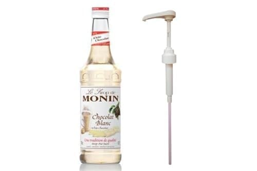 Monin White Chocolate / Beyaz Çikolata 700 ml Şurup + Monin Şurup Pompası