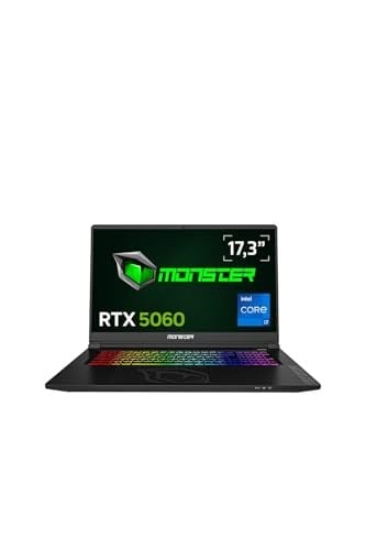 Monster Tulpar T7 V26.2.14 Intel Core i7 13620H 24GB RAM 1TB SSD 8 GB RTX 5060 Freedos 17,3