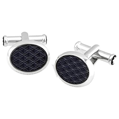 Montblanc Meisterstück Oval Çelik Lake Kol Düğmesi 126132