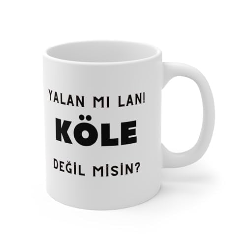 MRN - Yalan Mı Lan! Köle Değil Misin? Baskılı Kupa Bardak