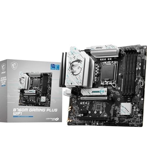 MSI B760M GAMING PLUS WIFI DDR5 Intel B760 Soket 1700 DDR5 6800+(OC) MHz mATX Gaming (Oyuncu) Anakart - Seçenekler: Micro-ATX, ATX, B760M GAMING PLUS WIFI, B760M PROJECT SIFIR...