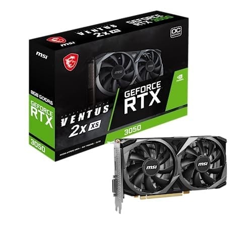 MSI GeForce RTX 3050 VENTUS 2X XS 8G OC GDDR6 128bit DX12 Gaming (Oyuncu) Ekran Kartı