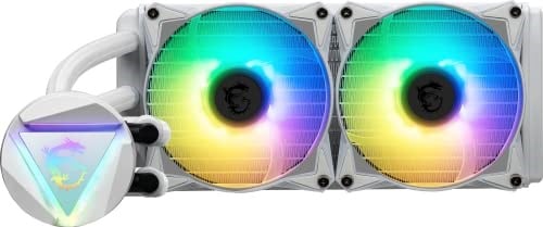 MSI MAG CORELiquid 240R V2 Beyaz (AIO CPU Sıvı Soğutucu, 240 Radyatör, Radyatör Pompası Tasarımı, 2 x 120 mm ARGB Fanlar, Intel 1151/1200/2066/1700, AMD AM4/AM2/AM3/FM2)