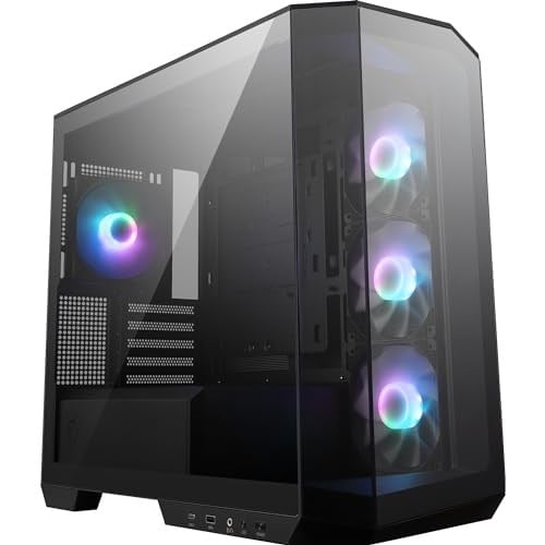 MSI MAG PANO M100R PZ TEMPERLİ CAM 3X120MM 1X120MM ARGB FAN MATX PANORAMİK GAMİNG BİLGİSAYAR KASASI