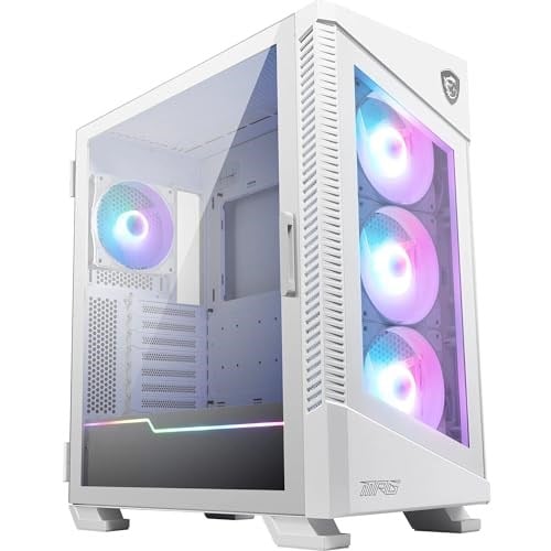 MSI MPG Velox 100R 4x120mm ARGB Fan Temperli Cam USB 3.2 Type-C ATX Mid-Tower Beyaz Gaming (Oyuncu) Kasa