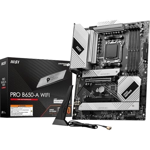 MSI PRO B650-A WIFI AM5 DDR5 7600MHZ(OC) HDMI DP 3x M.2 USB 20 Gbps 2.5G LAN WI-FI 6E ATX - Seçenekler: ATX, Micro-ATX, PRO A620M-E, PRO B650-A WIFI