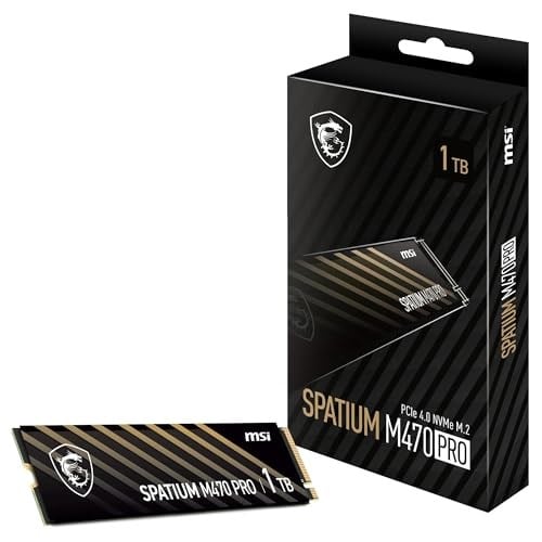 MSI SSD SPATIUM M470 PRO PCIE 4.0 NVME M.2 1TB R:6000 W:4500