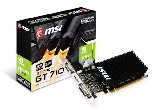 MSI VGA GT 710 2GD3H LP GT710 2GB DDR3 64b DX12 PCIE 3.0 x16 (1xVGA 1xDVI 1xHDMI) - Seçenekler: Tek., Tek kişilik