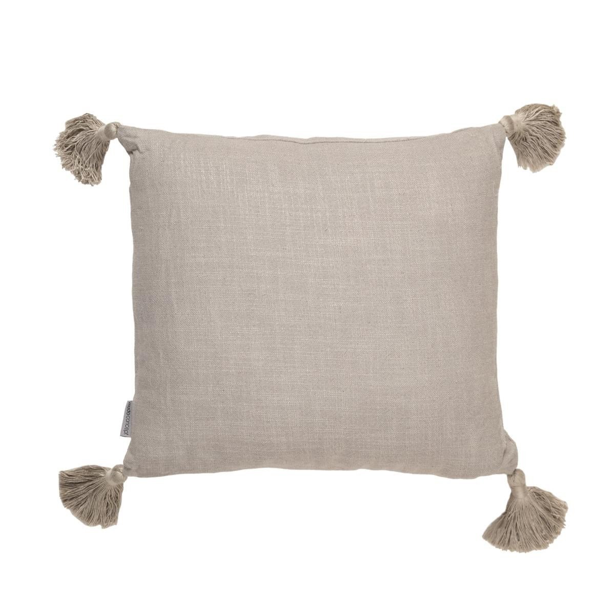 Mudo Home Alba Kirlent Püsküllü Krem 45x45 Cm