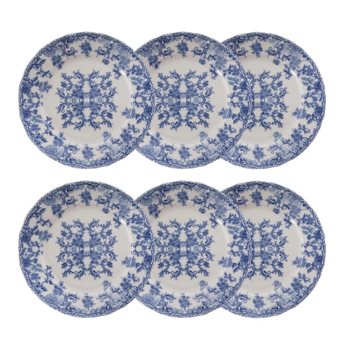 Mudo Home Blue Dream Servi̇s Tabaği Seti̇ 6li-26 Cm