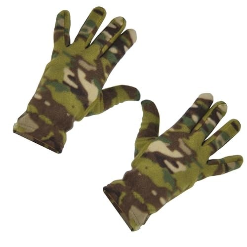 Multicam Kamuflaj Desenli Termal Kışlık Polar Eldiven