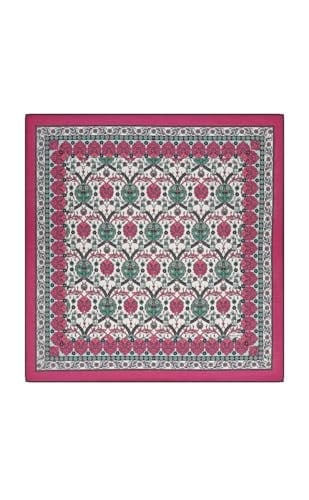 Mürdüm Çini Lale Desen Soft Eşarp