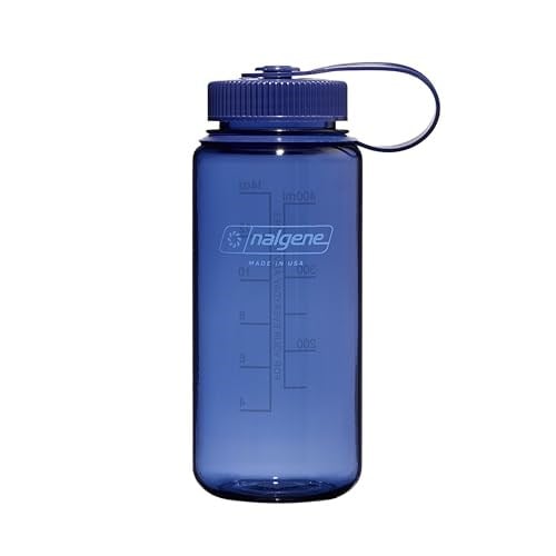 Nalgene Sustain Tritan BPA İçermeyen Su Şişesi%50 Plastik Atıktan Elde Edilen Malzemeden Üretilmiştir, 473 ml, Geniş Ağız, Kot