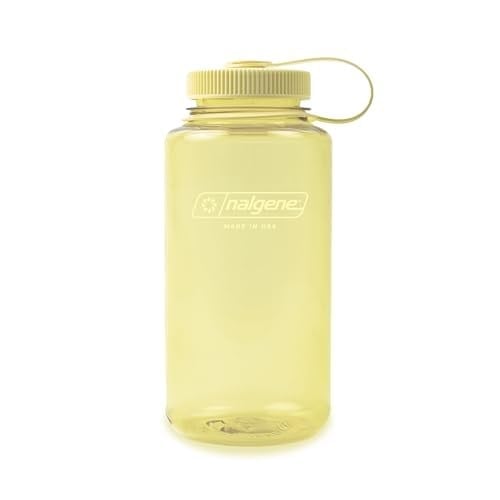 Nalgene Sustain Tritan BPA içermeyen su şişesi,%50 plastik atıktan, 900 ml, geniş ağızlı, tereyağı