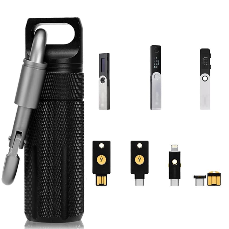 Nano X S S Plus Kasa,Su Geçirmez ve Darbeye Dayanıklı Aksesuar Kılıfı, Uyumlu Cryptocurrency USB Başparmak Sürücü Cihazı kılıfı, Kripto Cüzdanını Korumak için Taşıma Depolama Düzenleyici