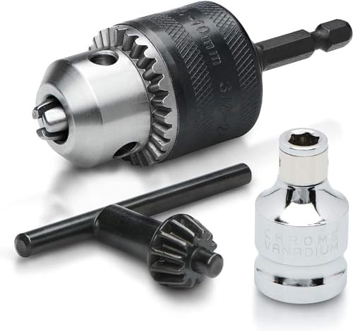 Neiko® 20754 bir 3/8 CHUCK dönüştürücü, Quick Change şaftlı sürücüler için | 1/2 adaptör dahil