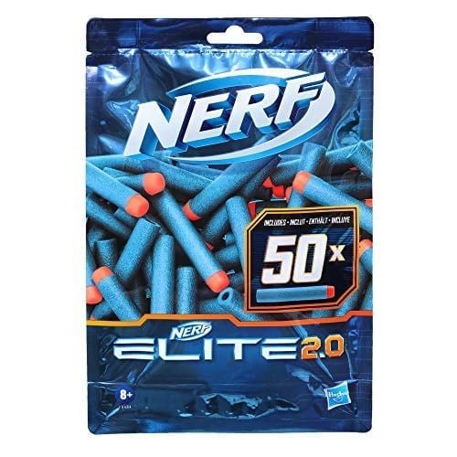 Nerf Elite 2.0 50 Dart Yedek Paketi, 50 Resmi Nerf Elite 2.0 Dart İçerir, Tüm Nerf Elite Atıcılarla Uyumludur
