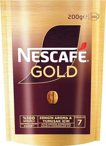 Nescafé Gold Çözünebilir Kahve Ekopaket, 200 g - Seçenekler: 50 g, 50 g (2 paketi), 50 g (6 paketi), 100 g...