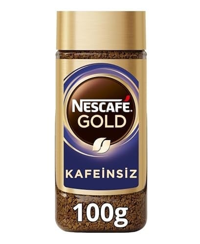 NESCAFÉ Gold Kafeinsiz Çözünebilir Kahve Cam, 100 g