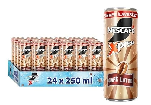 Nescafé Xpress Latte Şekersiz Soğuk Kahve 250 ml x 24