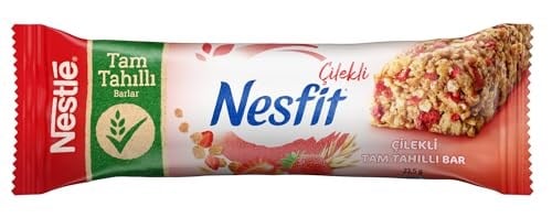 Nesfit, Nestlé Nesfit Çilekli Tam Tahıllı Bar 23.5gr, 1 Adet - Seçenekler: Bademli ve Ballı, Beyaz Çikolatalı, Çikolatalı Fındıklı...