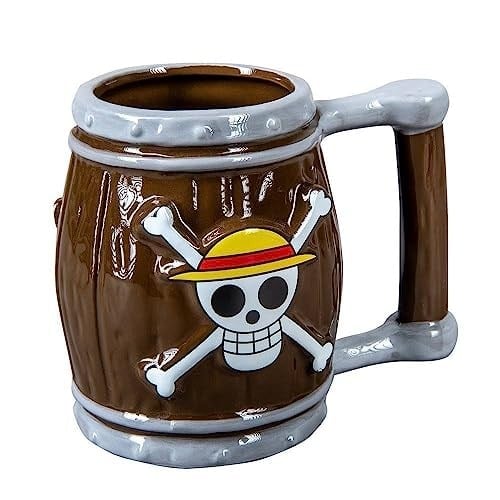 Netavantaj One Piece İskelet Fıçı 3D Tasarım Kupa Bardak