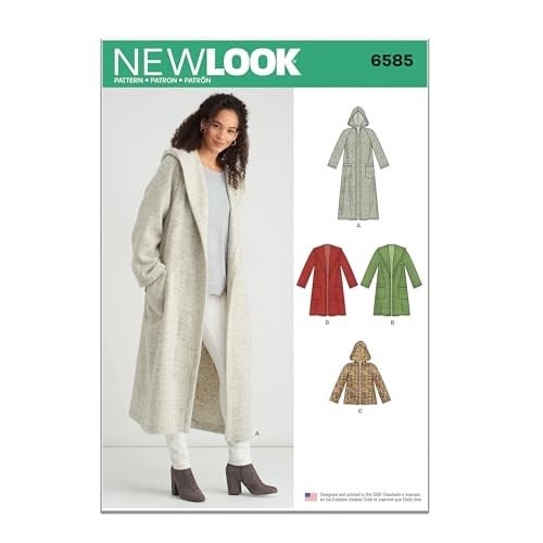 New Look Kesim deseni, kağıt, beyaz, 32 ila 50 (XS ila XL)