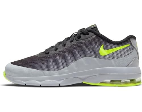 NIKE Air Max Invigor Gymnastics Shoes, Wolf Grey/Volt-Black, 11.5 UK Child