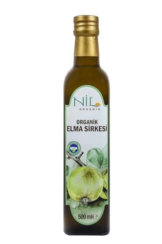Nil Baharat Organik Körpe Elma Sirkesi 500 ml (Karadeniz Bölgesi Ne Has Körpe Elmalardan) kolay Içimli