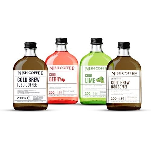 Nish Coffee Cold Brew 4'lü Set (Şekerli-Şekersiz-Berry-Lime) 4x200 ML
