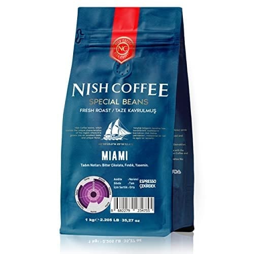 Nish Espresso Kahve Miami 1 Kg-Çekirdek