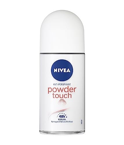 NIVEA Kadın Roll-on Deodorant Powder Touch 50ml, Koltuk Altı Koruma, Ter ve Ter Kokusuna Karşı 48 Saat Deodorant Koruması