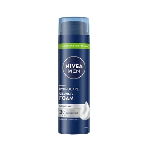 NIVEA Men Protect&Care Tıraş Köpüğü 200 ml, Kuru Ciltler İçin, Pürüzsüz Tıraş - Seçenekler: Tek Ebat (4 paketi), Tek Ebat
