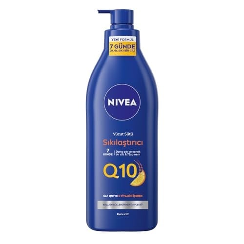 NIVEA Sıkılaştırıcı Vücut Sütü 400 ml,7 Günde Sıkılaştırıcı,72 Saat Nemlendirici,C Vitamini,Kolajen,Kuru Cilt - Seçenekler: 400 ml, 400 ml (3 paketi)