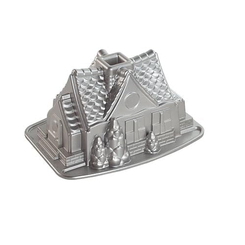 Nordic Ware Pişirme kalıbı, alüminyum döküm, gümüş, 13x25x19,1 cm