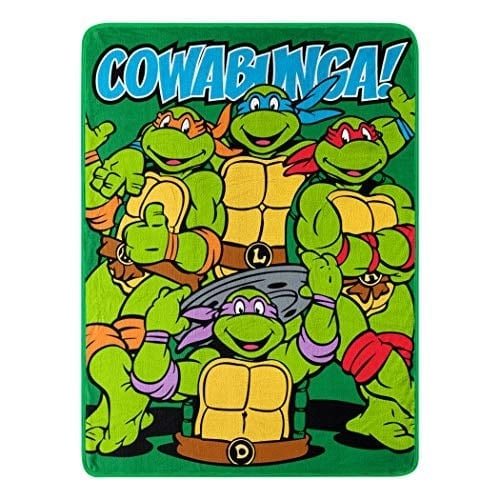 Northwest Nickelodeon Polar Battaniye Genç Mutant Ninja Kaplumbağalar, Cowabunga Dudes, 116 cm x 152 cm