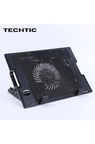 Notebook Soğutucu Fan Laptop Stand Yükseklik Ayarlı 9/17 İnç Uyumlu Laptop Soğutucu Gaming Fan Siyah