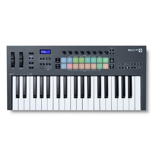 Novation FLkey 37 MIDI Klavye Denetleyicisi - Akor Modu ve Ölçek Modu ile Sorunsuz FL Studio Entegrasyonu. Müzik Prodüksiyonu için ihtiyacınız olan tüm yazılımlar
