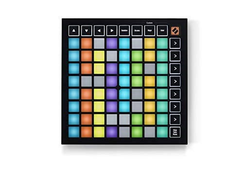 Novation Launchpad Mini MK3, Taşınabilir MIDI 64-Pad, Ableton Live ve Logic Pro Performansları için USB Izgara Denetleyicisi, Siyah