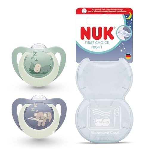 NUK FC Night 2'li Gece Emzik, 0-6 ay,Hipo/Koala