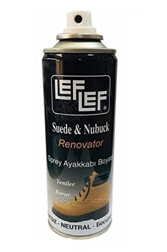 Nuri LefLef Süet Nubuk Ayakkabı Boyası Yenileyici Koruyucu Sprey (200 ml) (Renksiz)