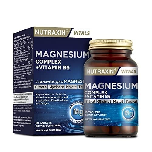 Nutraxin Magnesium Complex Gıda Takviyesi, 60 Tablet