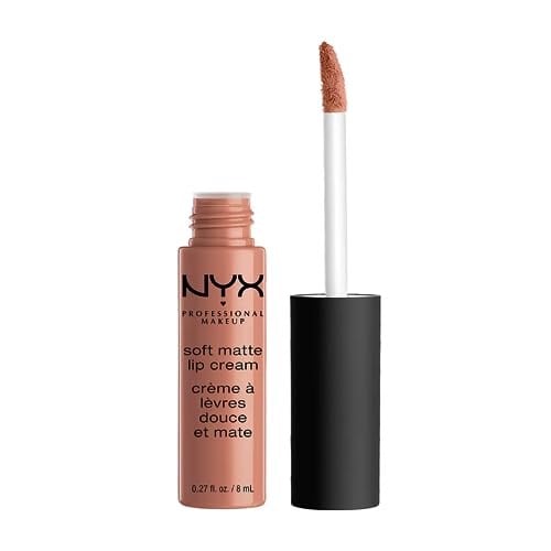 NYX PROFESSIONAL MAKEUP Yumuşak Mat Dudak Kremi, Hafif Sıvı Ruj - Abu Dabi (Derin Gül Beji)