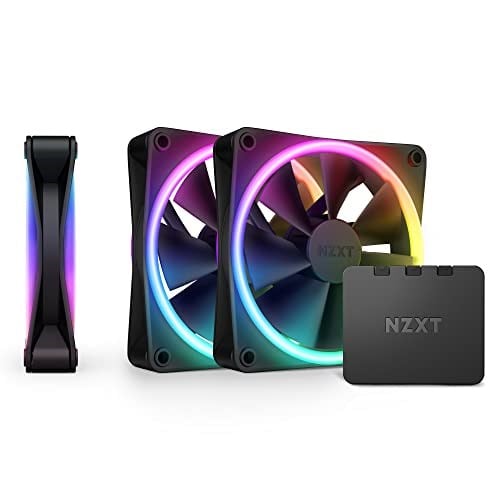 NZXT F120 RGB Duo Üçlü Paket - RGB Kontrolörlü 3 x 120 mm Çift Taraflı RGB Fanlar - 20 Ayrı Adreslenebilir LED - Dengeli Hava Akışı ve Statik Basınç - Akışkan Dinamik Rulman - PWM - Siyah