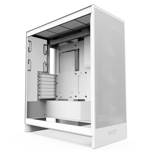 NZXT H7 Flow 2024 CM-H72FW-01 Fanlı Beyaz E-ATX Oyuncu Kasası | Airflow odaklı ATX Midi Tower. Doğrudan GPU soğutma için zemin fanı, 420  - Seçenekler: ATX Mid Tower, E-ATX Mid Tower, H7 Elite 2023...