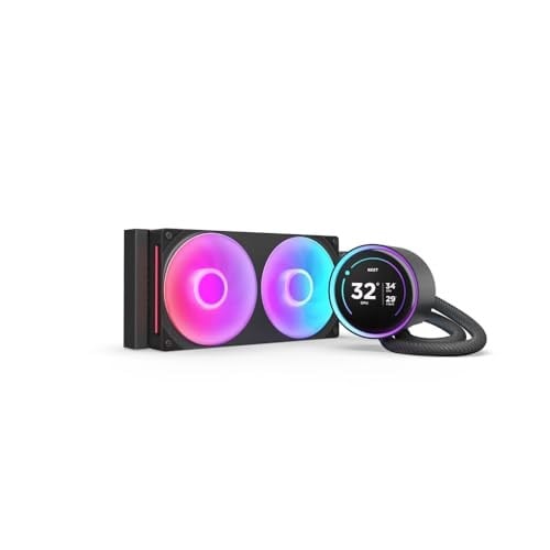 NZXT Kraken Elite 240 RGB - 240mm AIO CPU Soğutucu, LCD - Siyah | 6 cm LCD ve F240 RGB Core fanlı 240 mm RGB AIO. Özelleştirilebilir ekran, senkronize RGB, tam CAM kontrolü.