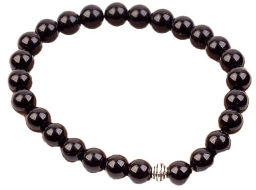 Obsidyen Taşı Bileklik (8 mm) - Taş Sandığı