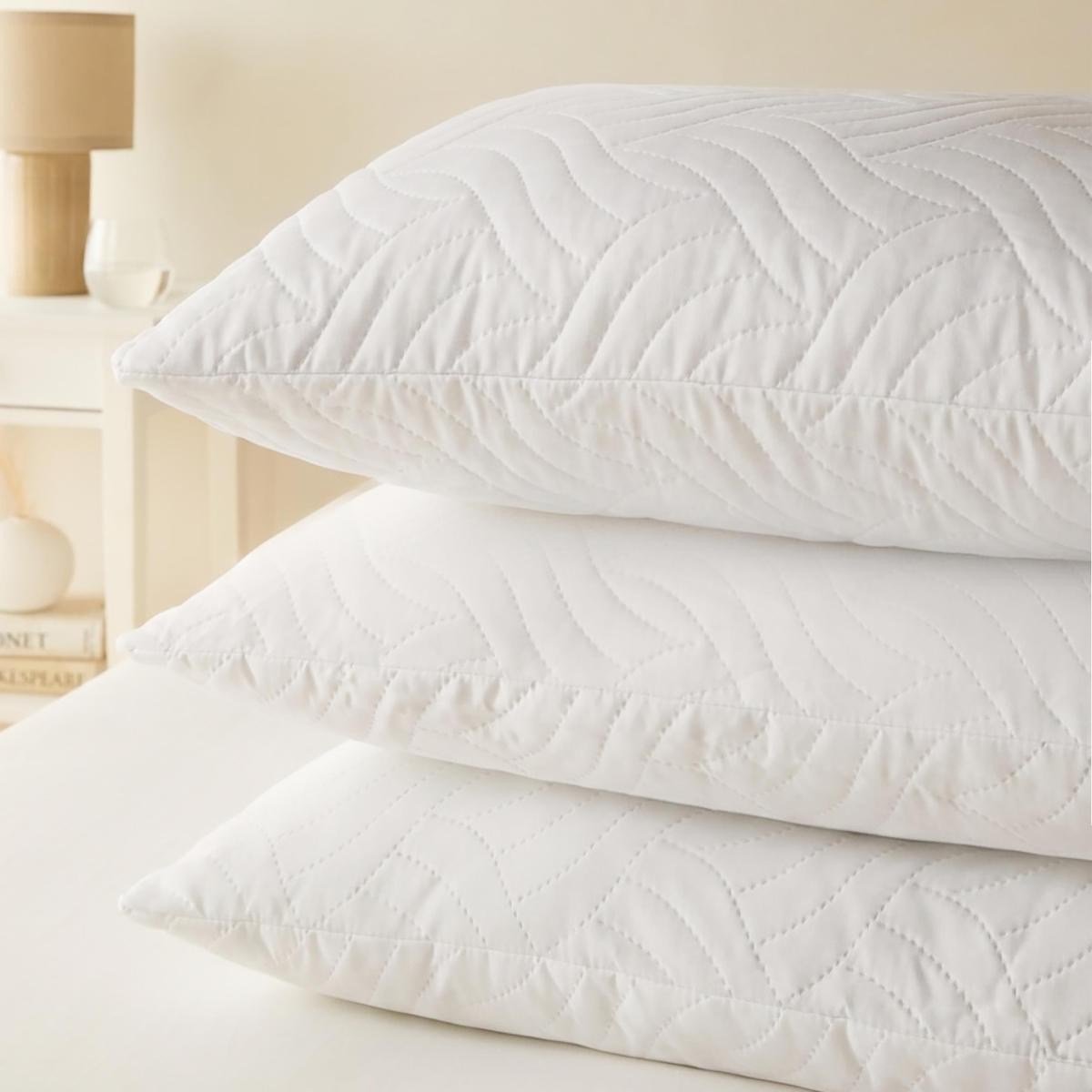Ocean Home Textile 3'lü 900 Gr Kapitoneli Silikon Yastık Seti 50 X 70 Cm