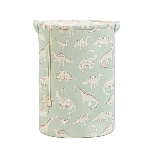 Ocean Home Textile Çocuk Odası Ağzı Büzgülü Dinozor Oyuncak Sepeti 36 x 48 cm
